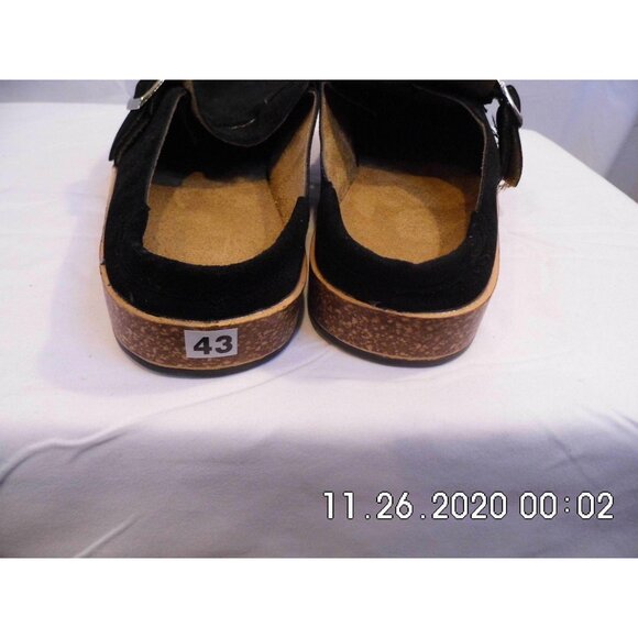 NWOT Yasirun Slip On with buckle Clogs Black 10 US 43 UK - Picture 3 of 4